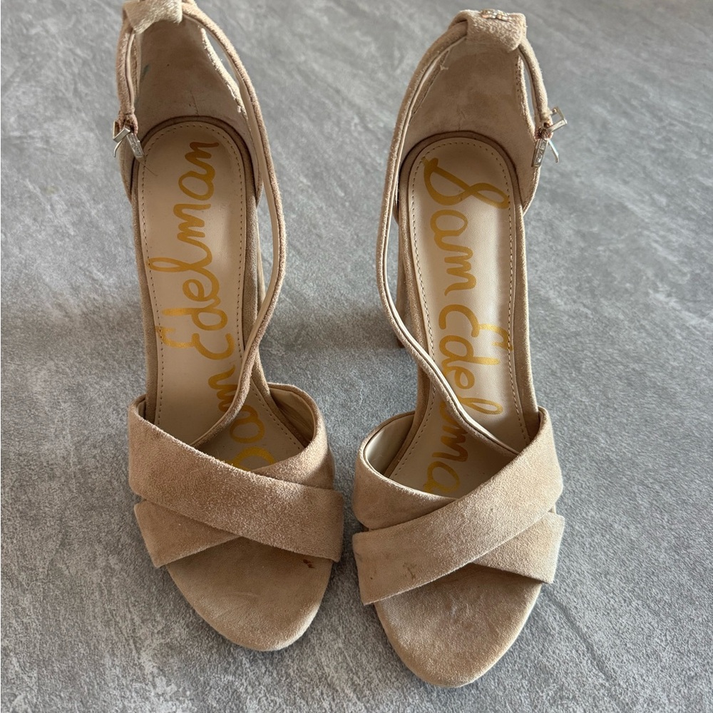 Sam Edelman Tan Strappy Heels